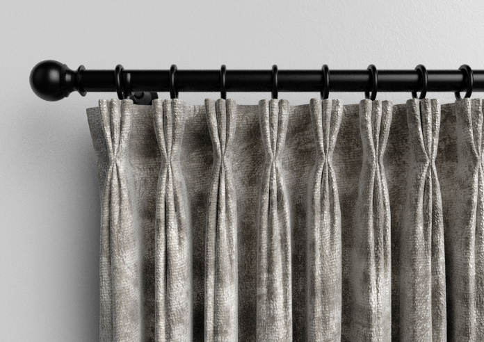 Cyrus Crushed Velvet, Bright Silver - Made to Measure Curtains - Image 11